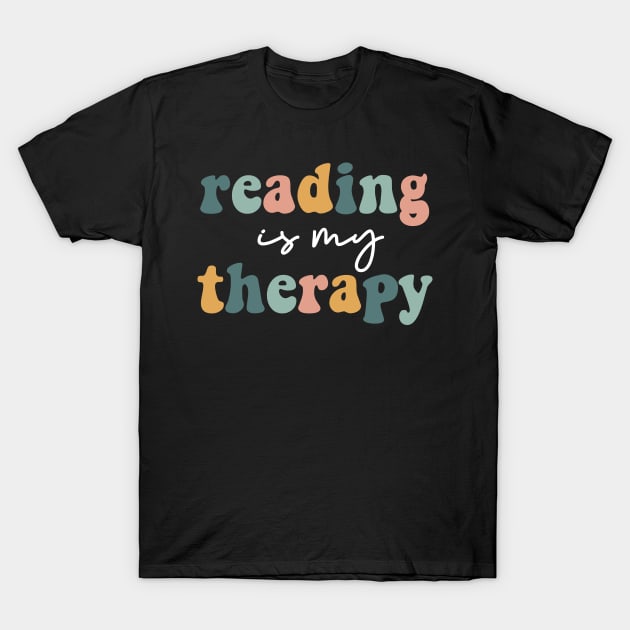 Reading Is My Therapy T-Shirt by armodilove